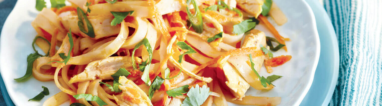 Rice Noodles Spicy Peanut Sauce