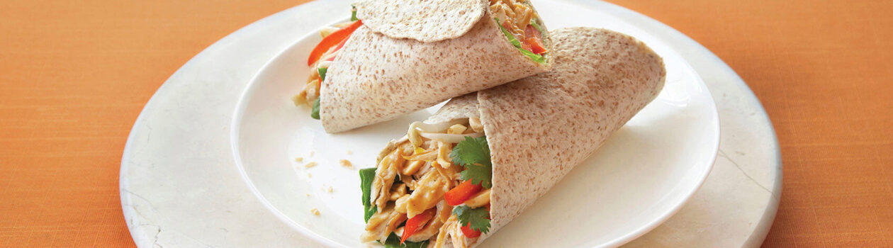 thai chicken wraps