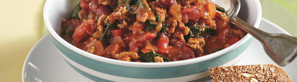 turkey chilli with kale